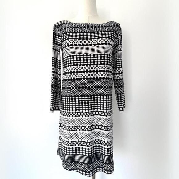 VINTAGE Y2K JOCKEY GEOMETRIC DRESS - Picture 1 of 7